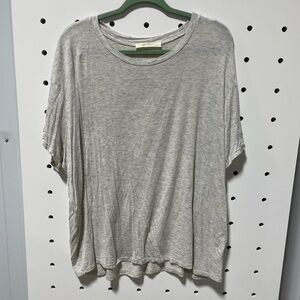 ARULA Gray Oversized Short Sleeve T-Shirt